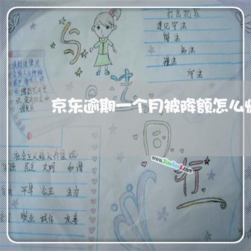 京东逾期一个月被降额怎么恢复 京东逾期一个月被降额怎么恢复