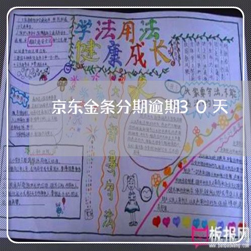 京东金条分期逾期30天