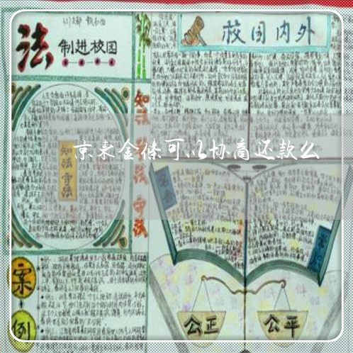 京东金条可以协商还款么/2023110827149