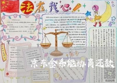 京东金条能协商还款/2023101747159