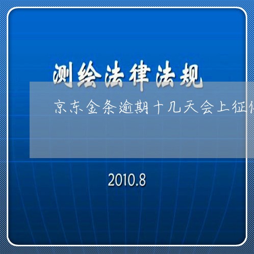 京东金条逾期十几天会上征信吗