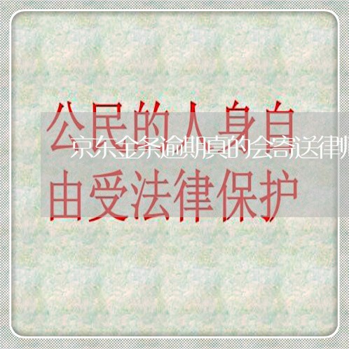 京东金条逾期真的会寄送律师函吗 京东金条逾期真的会寄送律师函吗