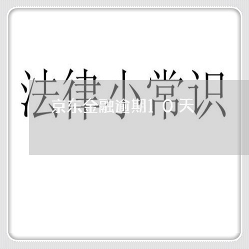 京东金融逾期10天
