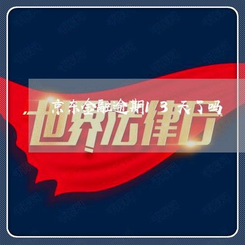 京东金融逾期13天了吗 京东金融逾期13天了吗