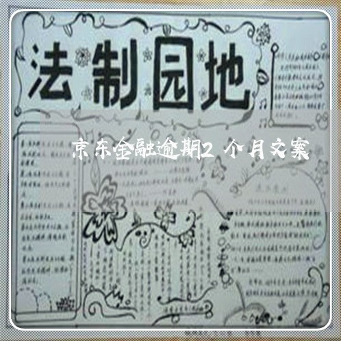 京东金融逾期2个月文案 京东金融逾期2个月文案