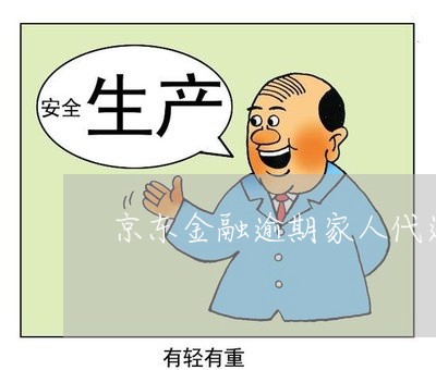京东金融逾期家人代还