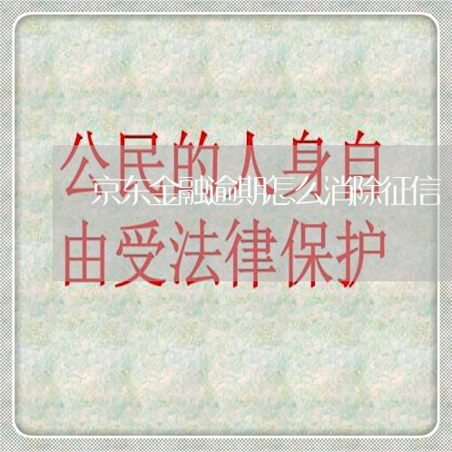 京东金融逾期怎么消除征信