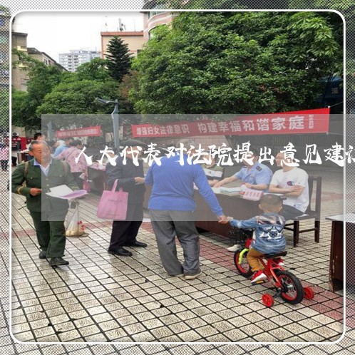 人大代表对法院提出意见建议