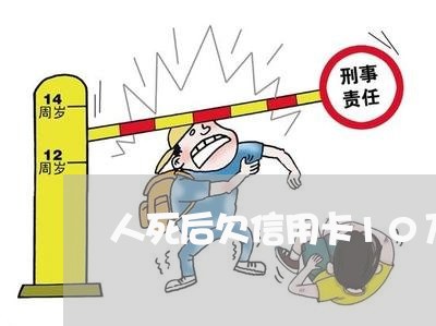 人死后欠信用卡10万怎么办