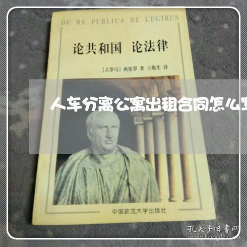 人车分离公寓出租合同怎么写/2023042195025