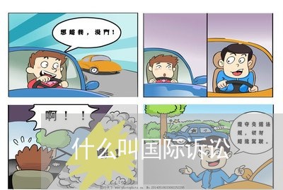 什么叫国际诉讼