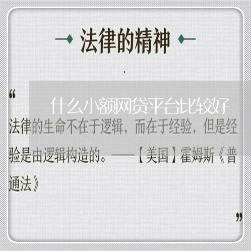什么小额网贷平台比较好 什么小额网贷平台比较好