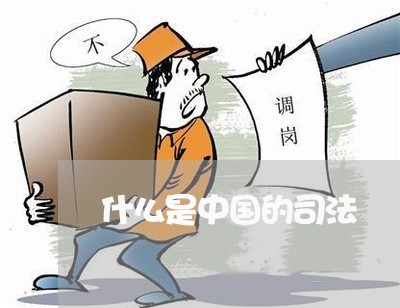 什么是中国的司法