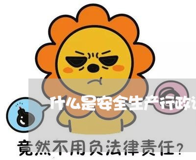 什么是安全生产行政许可类违法