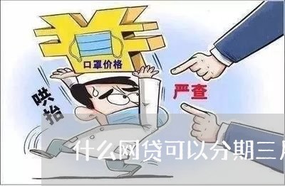 什么网贷可以分期三月/2023013092059