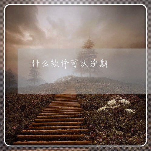 什么软件可以逾期 什么软件可以逾期