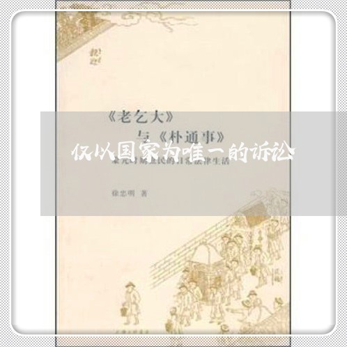 仅以国家为唯一的诉讼
