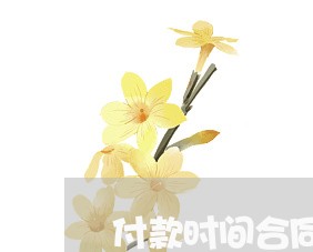 付款时间合同条款怎么写/2023041237349 付款时间合同条款怎么写/2023041237349