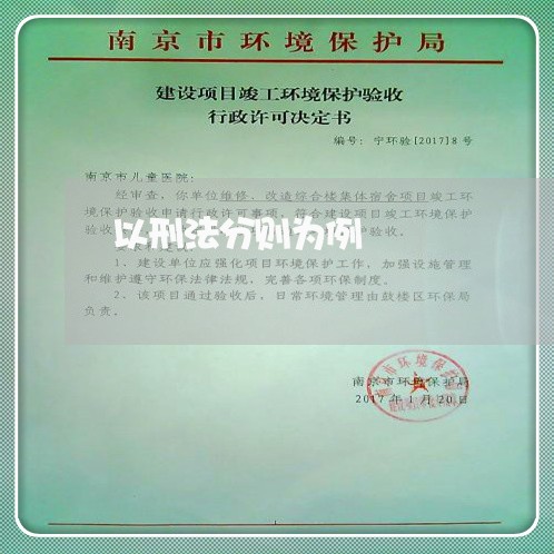 以刑法分则为例 以刑法分则为例