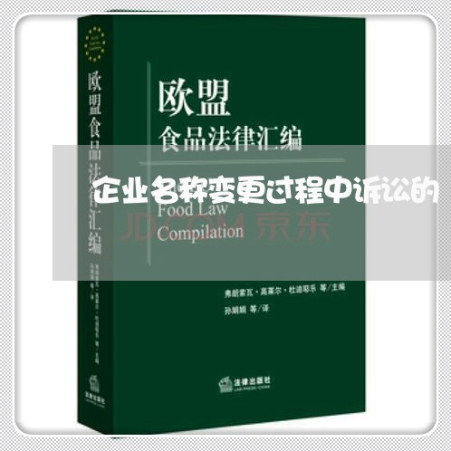 企业名称变更过程中诉讼的