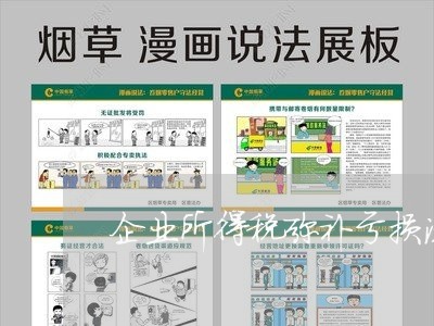 企业所得税弥补亏损法规