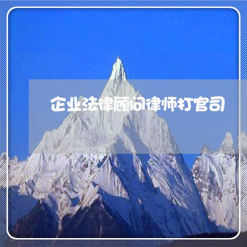 企业法律顾问律师打官司/2023061983706 企业法律顾问律师打官司/2023061983706