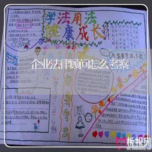 企业法律顾问怎么考察/2023061894925 企业法律顾问怎么考察/2023061894925