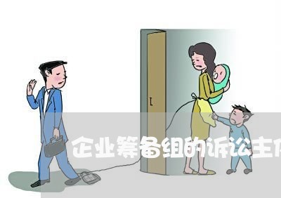 企业筹备组的诉讼主体 企业筹备组的诉讼主体