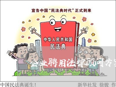 企业聘用法律顾问方案模板/2023061937141