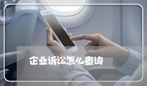 企业诉讼怎么查询 企业诉讼怎么查询