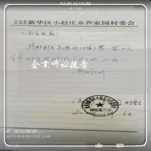 企业诉讼搜查
