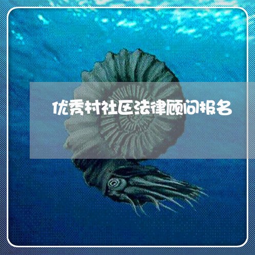 优秀村社区法律顾问报名/2023061851506