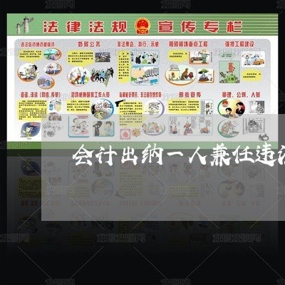 会计出纳一人兼任违法 会计出纳一人兼任违法