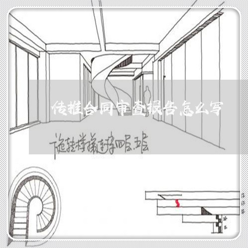 传推合同审查报告怎么写/2023041648289