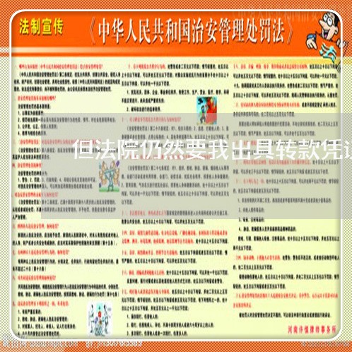 但法院仍然要我出具转款凭证