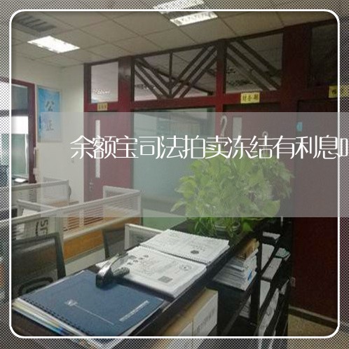 余额宝司法拍卖冻结有利息吗 余额宝司法拍卖冻结有利息吗