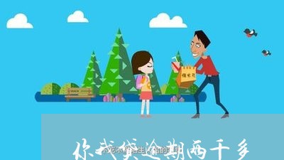 你我贷逾期两千多/2023071504839