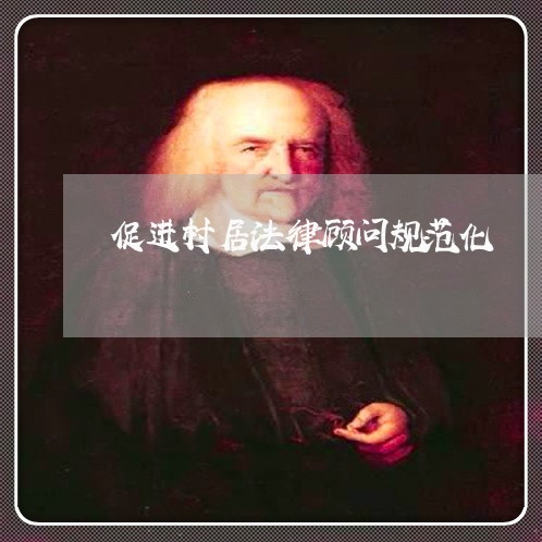 促进村居法律顾问规范化/2023061953605 促进村居法律顾问规范化/2023061953605