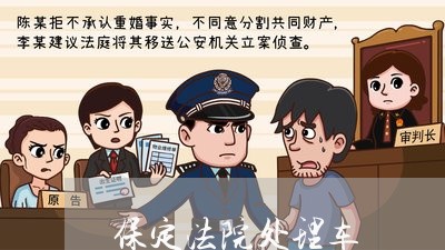 保定法院处理车