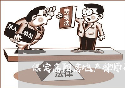 保定高阳房地产律师事务所