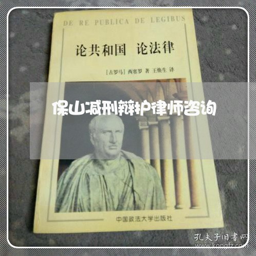 保山减刑辩护律师咨询/2023042484047