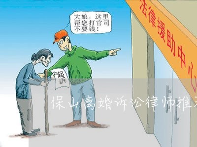 保山离婚诉讼律师推荐的 保山离婚诉讼律师推荐的