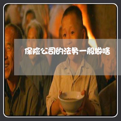 保险公司的法务一般做啥 保险公司的法务一般做啥