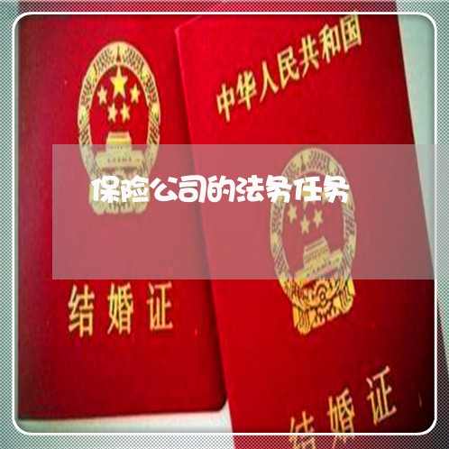 保险公司的法务任务 保险公司的法务任务