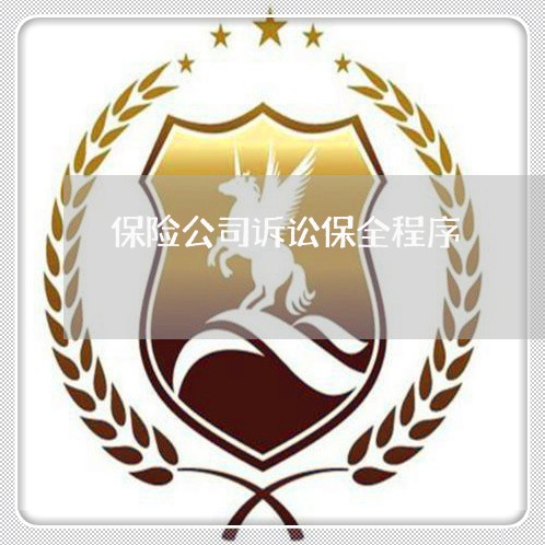 保险公司诉讼保全程序 保险公司诉讼保全程序