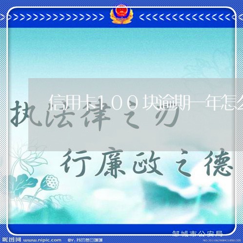 信用卡100块逾期一年怎么办/2023060516139