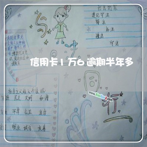 信用卡1万6逾期半年多