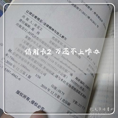 信用卡2万还不上咋办 信用卡2万还不上咋办