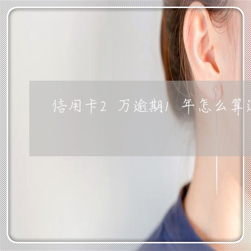 信用卡2万逾期1年怎么算还款 信用卡2万逾期1年怎么算还款
