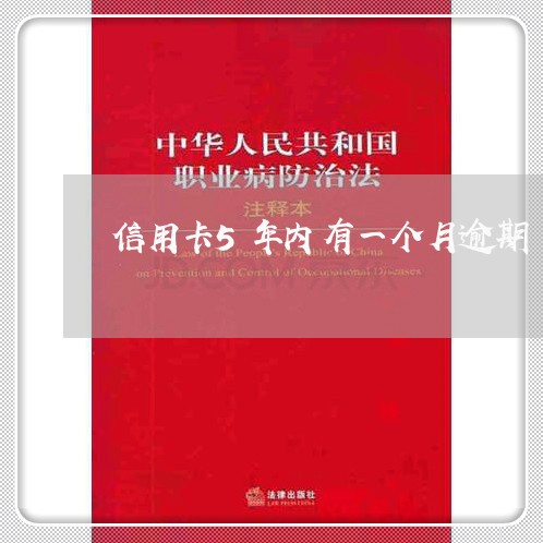 信用卡5年内有一个月逾期/2023062850373